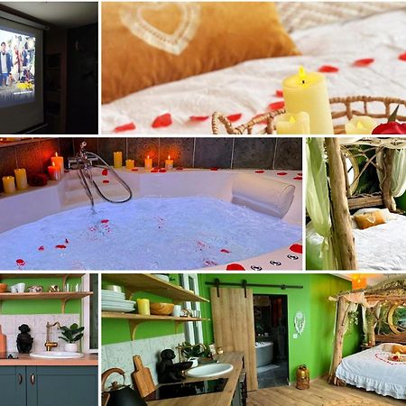La Jungle Insolite, Spa, Ecran Cinema, Lit A Baldaquin King Size, Day Use, 10 Min Centre Amiens Exterior foto